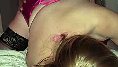 Cheating blonde slut wife gets detailed assfucking