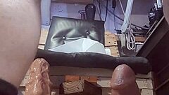 Using my favorite big dildos solo