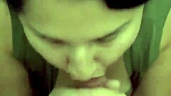 Wife sucks husband's cock on lunch break, cum on face