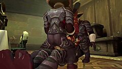 This cultists' ceremonial foursome is a wild gangbang parody.