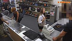 Hot Ass Lady Banged And Fingered At Pawnshop