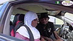 quick car blowjob with boss's petite stepdaughter