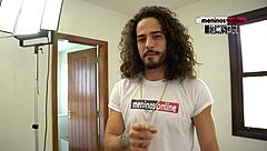 Felipinho takes bareback dick in this Halloween making-of.