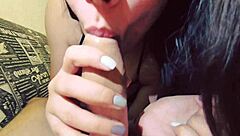 Teen student sucks teacher's cock in pov homemade