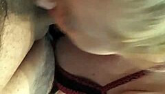 Hot Blonde Sucks It Deep