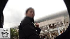 i can't believe i'm watching this shaved japanese amateur give a blowjob on her big tits