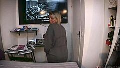 a latina brunette sensually masturbating full of desire