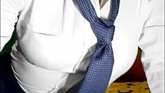 Student gets horny and masturbates