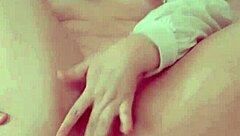 Shy slut, touch your pussy and moan for me.