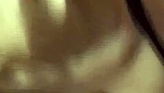 Hot little 18+ femdom plays intense chastity game with bound slave in pov