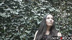 Smoking Hot Russian Brunette Gets Anal Fucked and Cumshot