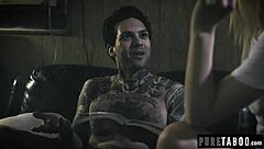 Small hands full with two girls' asses