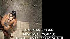 latina hotwife fucks bull in shower and records it for husband