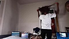 freaky ebony milfs give blowjobs and show hairy pussy