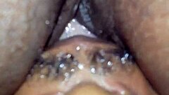 the big beautiful woman gets licked all over her fat body