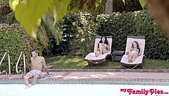 Step Sis Overwhelms in Creampie Threesome Bliss