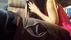 the geisha gives a DEEPTHROAT blowjob with her tongue