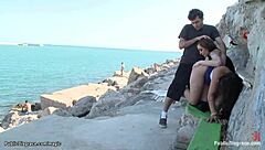 Spanish Babe Bound And Public Pounded