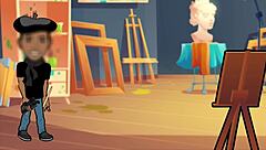 Latina Nerd Blows Big Black Cock Artistically