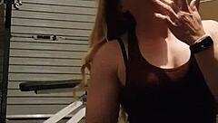 Gym Girl Striptease! Watch Her Undress!