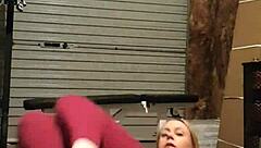 Gym Girl Striptease! Watch Her Undress!