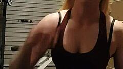 Gym Girl Striptease! Watch Her Undress!