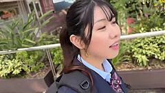 Amina, the 18-year-old idol, performs on bed with a smile, part 1.