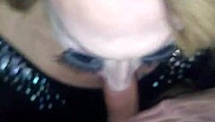 hey, check out this tranny sucking a big dick