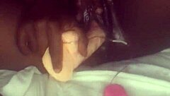 She rides dildo in pussy and anal until creampie. Intense toy play leads to explosive finish.