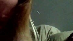 Feeling the intense pleasure of a hand job from a redhead