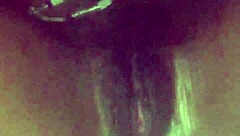 She rides dildo in pussy and anal until creampie. Intense toy play leads to explosive finish.