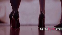 Innocent teen and milf start date with blowjob, then ride lesbian cowgirl pussy