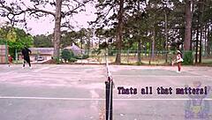 Ebony Babe Sucks Cock For Creampie