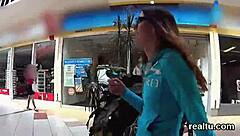 Beautiful czech chick seduced in mall and screwed in pov