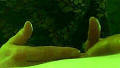 sexy milf anna in lingerie teases with best handjob, moaning to orgasm and cumshot.