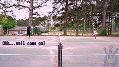 Ebony Babe Sucks Cock For Creampie