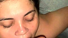 Branquinha taking cum in mouth orgasm
