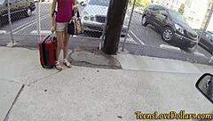 Teen feels thrilled getting paid for blowjob and cumshot on camera. Emotions run high in this hardcore reality scene.