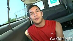 A young man discovers his first gay sex experience in steamy videos