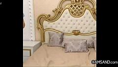 fleshy arab woman in hijab on webcam