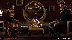 Sinful interview with blowjob passion!