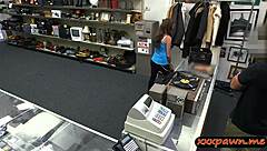 i spied on this busty tattooed babe getting fucked by the pawn dude