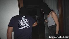 Latino Burglar Couple Fucks During Break-In