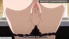 hentai redhead says, my ass is wet from anal!