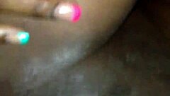 Wet pussy grips big black cock