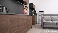 Is Nika Murr rubbing her hairy pussy?