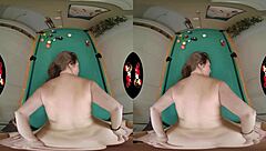 Intense Passion as Huge Tits Latina Gets Fucked on Pool Table