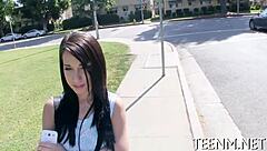 Teen 18+ Mia Hurley sucks cock in beauty competition.