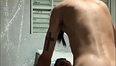 Active Cried Facing Twink's Massive Cock