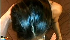 Cherry love, a hot ebony wife, gives homemade blowjob to monster cock in amateur sex session with asian twist